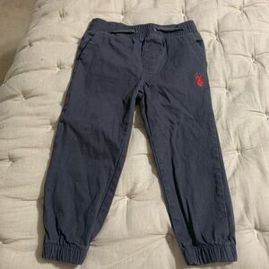 U.S. Polo Assn. Dark Blue Kids Joggers with Red Emblem